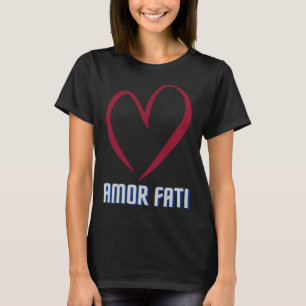 AMOR FAT Friedrich Nietzsche Hou van je lot filoso T-shirt