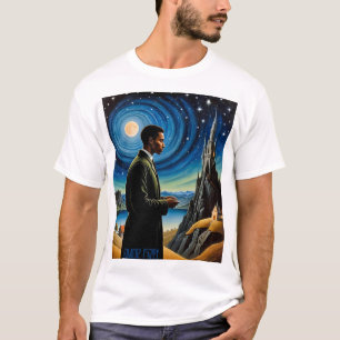 Amor Fati Cosmic Reflection Inspirerend T-shirt
