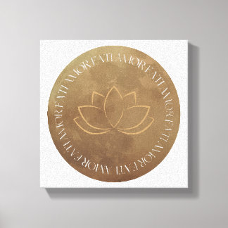 Amor Fati Lotus – Omarm je lot Canvas Afdruk