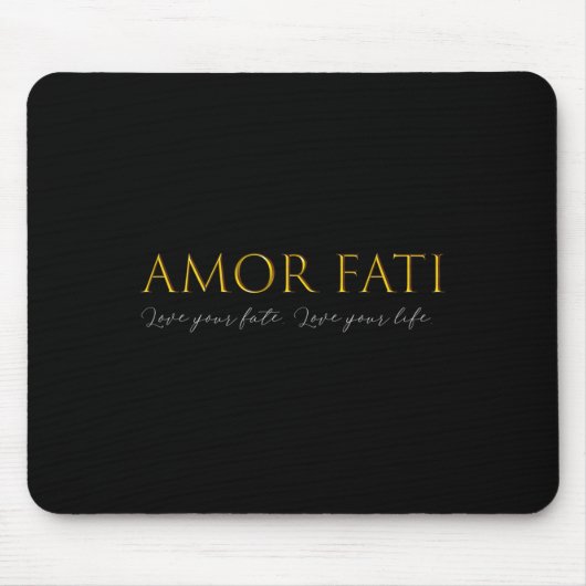 Amor Fati Love of Fate Stoic Philosophy Latin Quot Muismat (Voorkant)