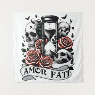 Amor Fati - Memento Mori Gotische kunst Wandkleed