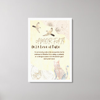 Amor Fati opgespannen canvasprint Canvas Afdruk