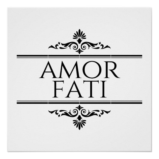 Amor Fati Perfect Poster (Voorkant)