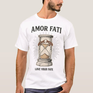 Amor Fati Stoïcijnse Zandloper Gebroken Ketenen T-shirt