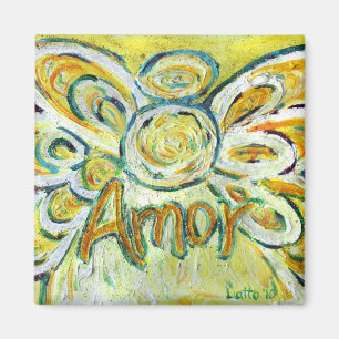 Amor Guardian Angel Word Magnet personnalisé