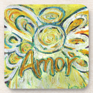 Amor Love Angel Word Cork Dessous de verre