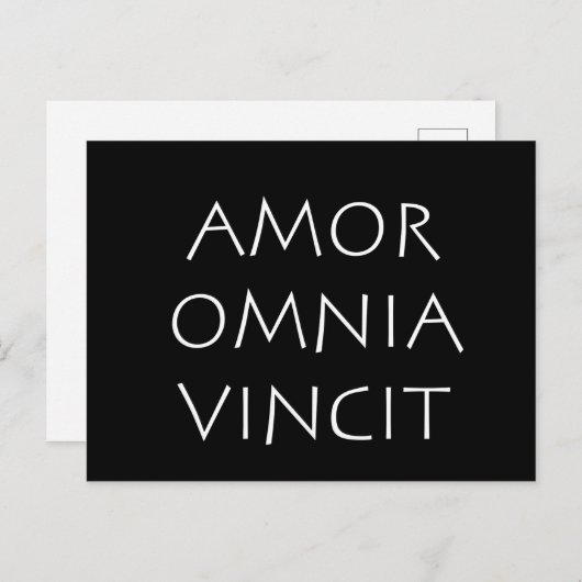 Amor Omnia Vincit Briefkaart (Voorkant / Achterkant)