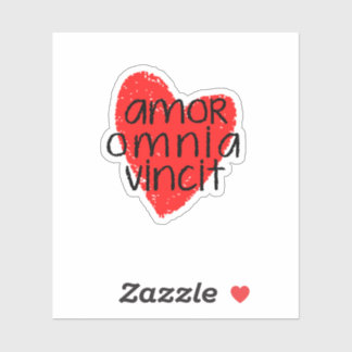 Amor Omnia Vincit (Love Conquers All)-Sticker Sticker