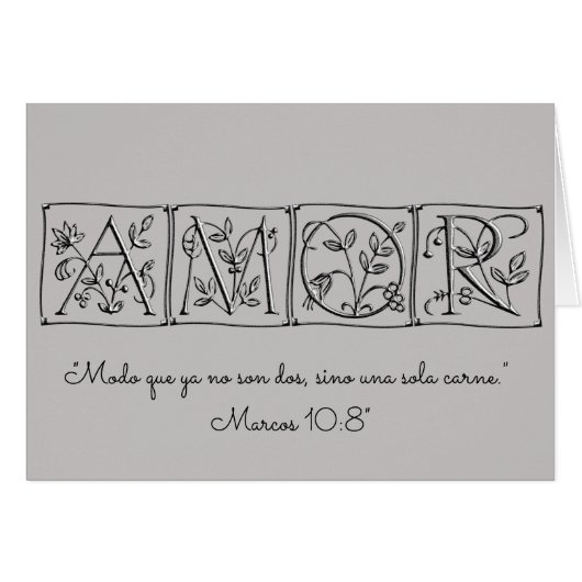 Amor~ plus deux mais un Flesh~Scripture~Spanish (Devant Horizontal)