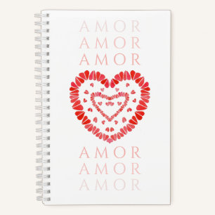 AMOR-SPAANSE LIEFDE 5.5x8.5 Spiral Notebook Notitieboek