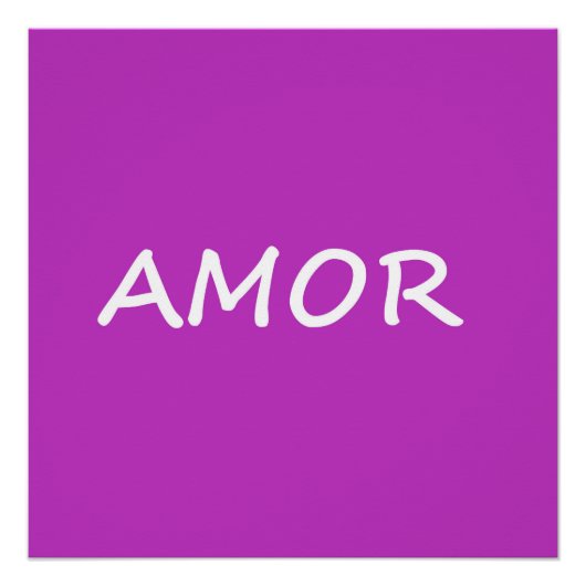 Amor, Spaanse liefde Perfect Poster (Voorkant)