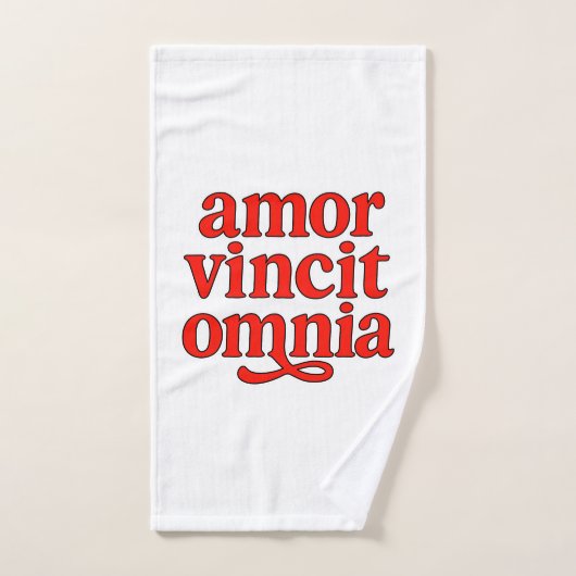 Amor vincit omnia (Serviette à main)