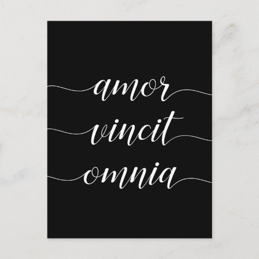 Amor vincit omnia briefkaart (Voorkant)
