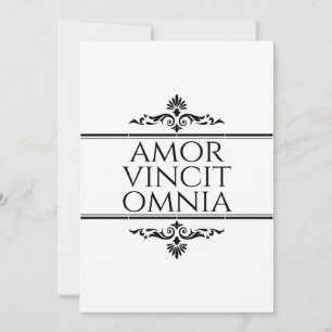 Amor Vincit Omnia - Liefde verovert alles Feestdagenkaart