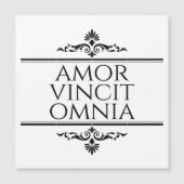 Amor Vincit Omnia Love verovert alle Latijnse zinn (Voorkant)