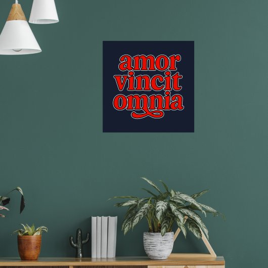 Amor vincit omnia poster (Woonkamer 1)