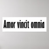 Amor Vincit Omnia Poster (Voorkant)