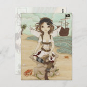 Amora - Carte postale de pirate fée (Devant / Derrière)