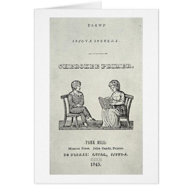 Amorce cherokee, 1845 (gravure) (Devant)