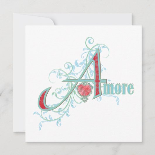 AMORE - Amour - Carte de voeux (Devant)