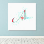 AMORE - Amour - Toile emballée (Insitu (Plancher de Bois))