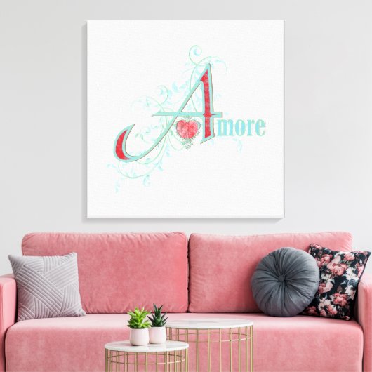 AMORE - Amour - Toile enveloppée (Insitu(Salon))