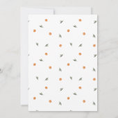 Amore & Aranci | Een zoete citrus verlovingsfeest Kaart (Achterkant)