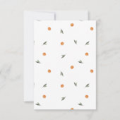 Amore & Aranci | RSVP de mariage Monogramme  (Dos)