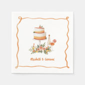 Amore & Aranci | Zoete citrus bruiloft servetten (Voorkant)