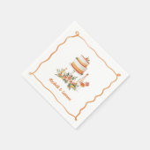 Amore & Aranci | Zoete citrus bruiloft servetten (Hoek)