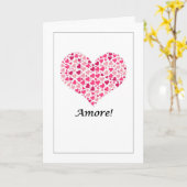 Amore - Carte d'amour italienne (Fleur jaune)