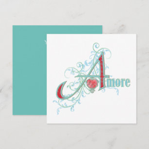 AMORE - Liefde - Wenskaart Kaart