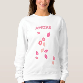 Amore Lip Print Sweatshirt