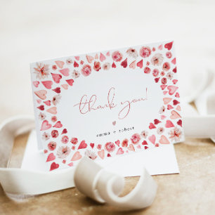 AMORE Little Sweetheart Valentijnsdag Baby shower Bedankkaart
