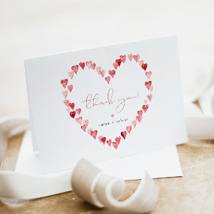 AMORE Little Sweetheart Valentijnsdag Baby shower Bedankkaart