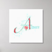 AMORE - Love - Wrapped Canvas (Voorkant)