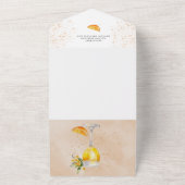 Amore | VRIJGEZELLENFEEST WATERVERF All In One Uitnodiging (Buitenkant)