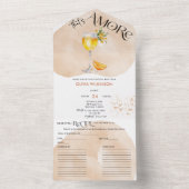 Amore | VRIJGEZELLENFEEST WATERVERF All In One Uitnodiging (Binnen)