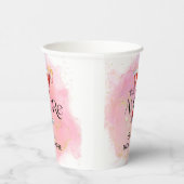 Amore | VRIJGEZELLENFEEST WATERVERF Papieren Bekers (Rechts)