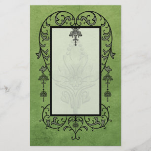 Amoroso: AGED PARCHMENT in Green Briefpapier