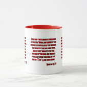 Amos 5:8 KJV Bijbel Verse Two-Tone Mok (Midden)