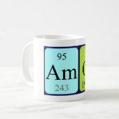 Amos tasse de nom de table périodique (Devant gauche)