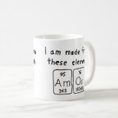 Amos tasse de nom de table périodique (Devant droit)