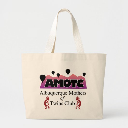 AMOTC - Albuquerque Moeder van Twins Club Grote Tote Bag (Voorkant)