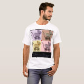 Amour à bord de T-shirt antique de voiture (Devant entier)