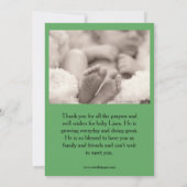 Amour à première vue - Faire-part bébé (Dos)