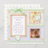 Amour à première vue, Faire-part de naissance d'ag (Devant / Derrière)