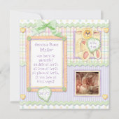 Amour à première vue, Faire-part de naissance d'ag (Devant)