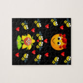 amour abeilles valentines puzzle enfants (Horizontal)