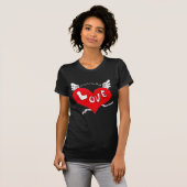 Amour Ailes Coeur Haut (Foncé) (Devant entier)